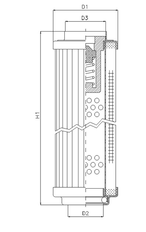R102G25B hydraulic filter element