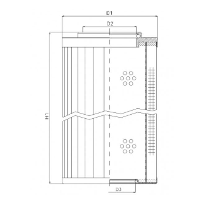 RMR690B100B hydraulic filter element
