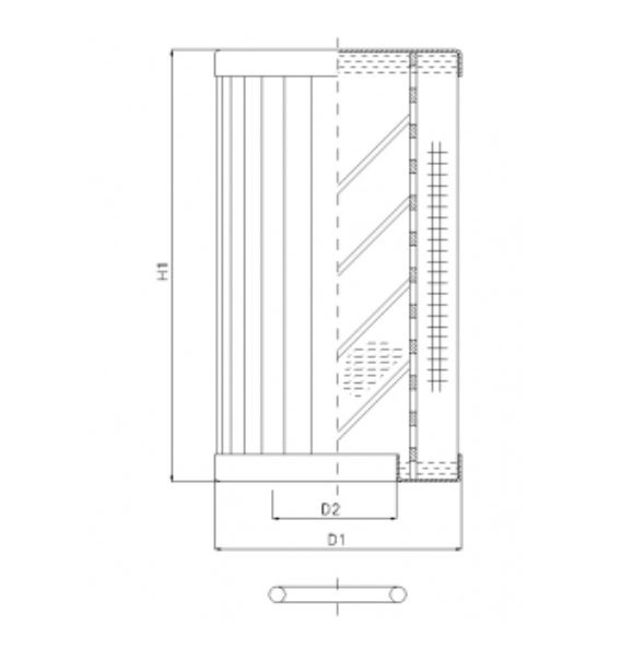 RLR120B500B/5 hydraulic filter element