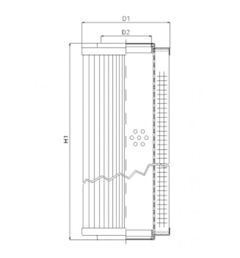 D662G06AV hydraulic filter element
