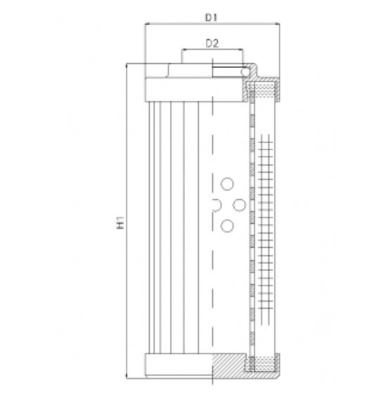 DVD232W40B hydraulic filter element