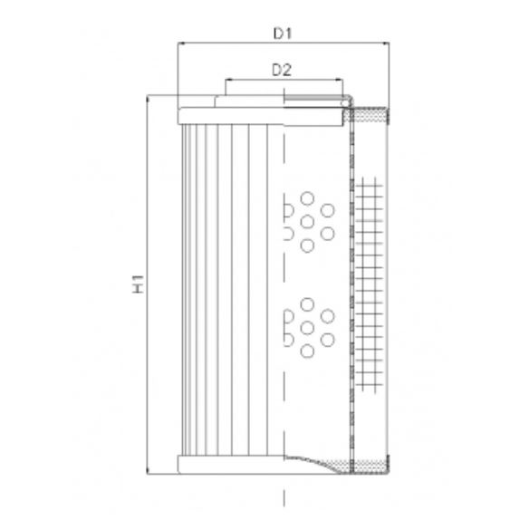 DVD20020E03B hydraulic filter element