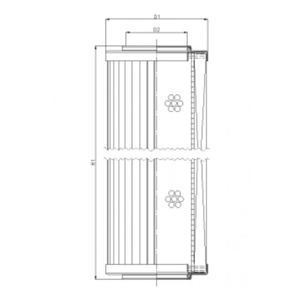 R295C25 hydraulic filter element