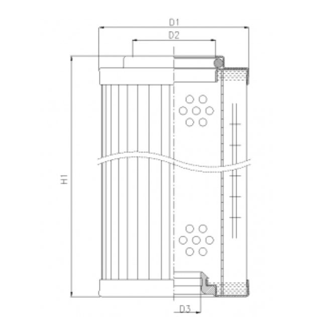 RMR443B60B hydraulic filter element
