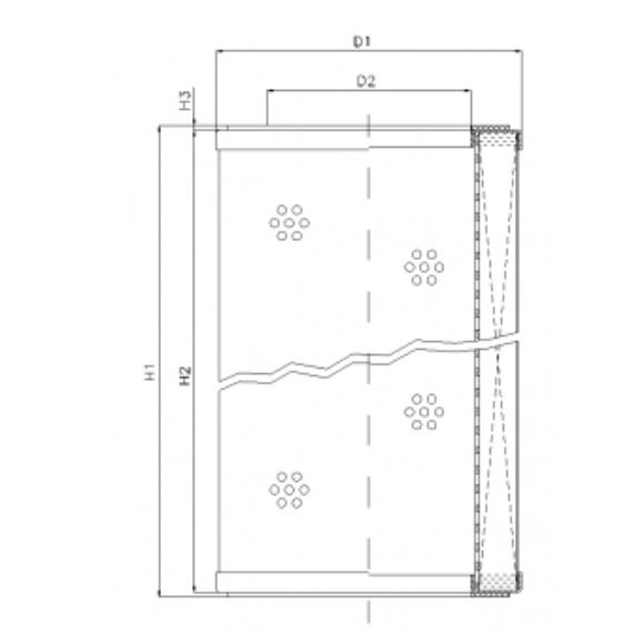 R333G25P hydraulic filter element