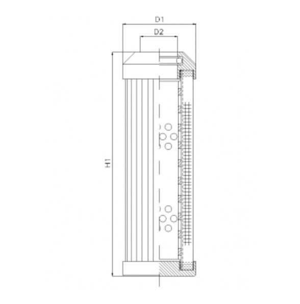 DMD125F03B hydraulic filter element