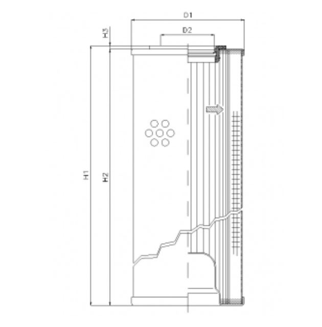 R5110C10V hydraulic filter element