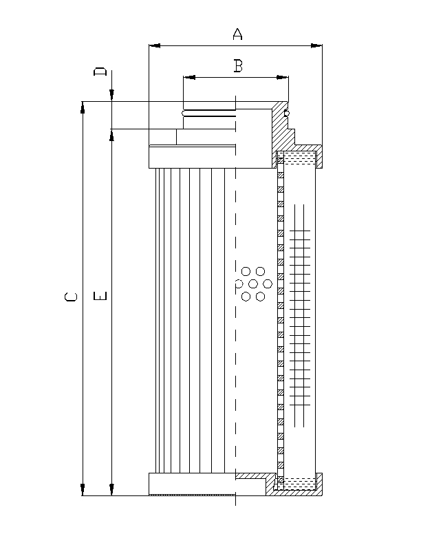 D720G10B Filter element for pressure filter