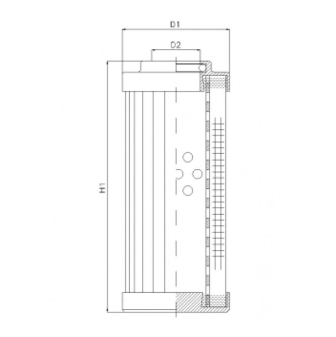 DHD330W300V hydraulic filter element