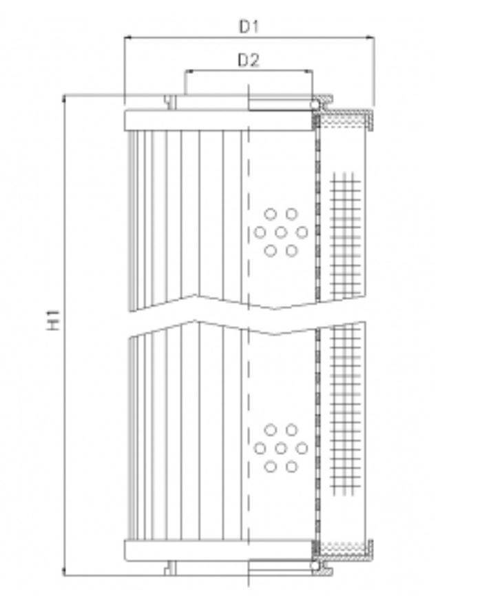 WX480 hydraulic filter element