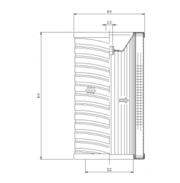 R703G25 hydraulic filter element