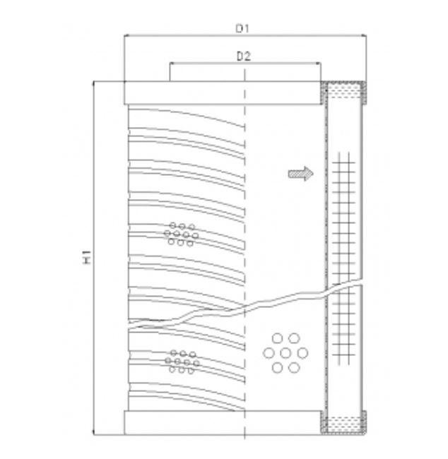 RVR20B60B hydraulic filter element