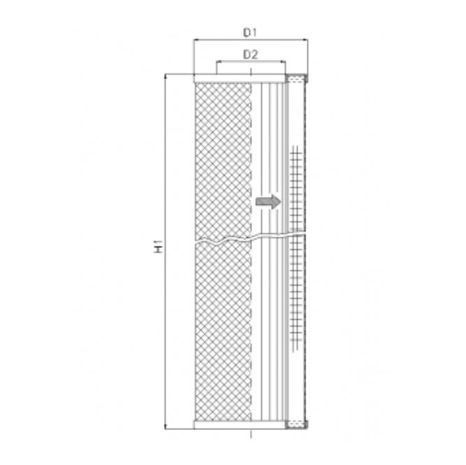 S237T125 hydraulic filter element