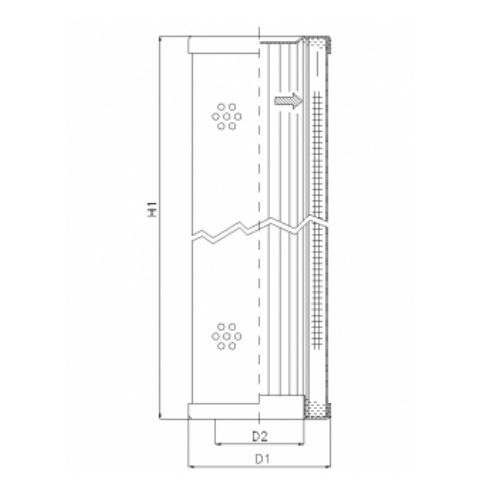 WT1839 hydraulic filter element
