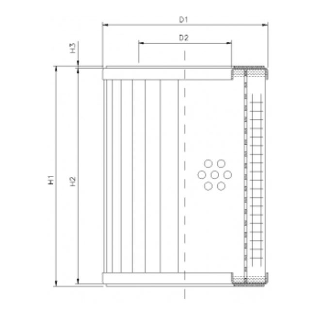 RVR11800B60B hydraulic filter element