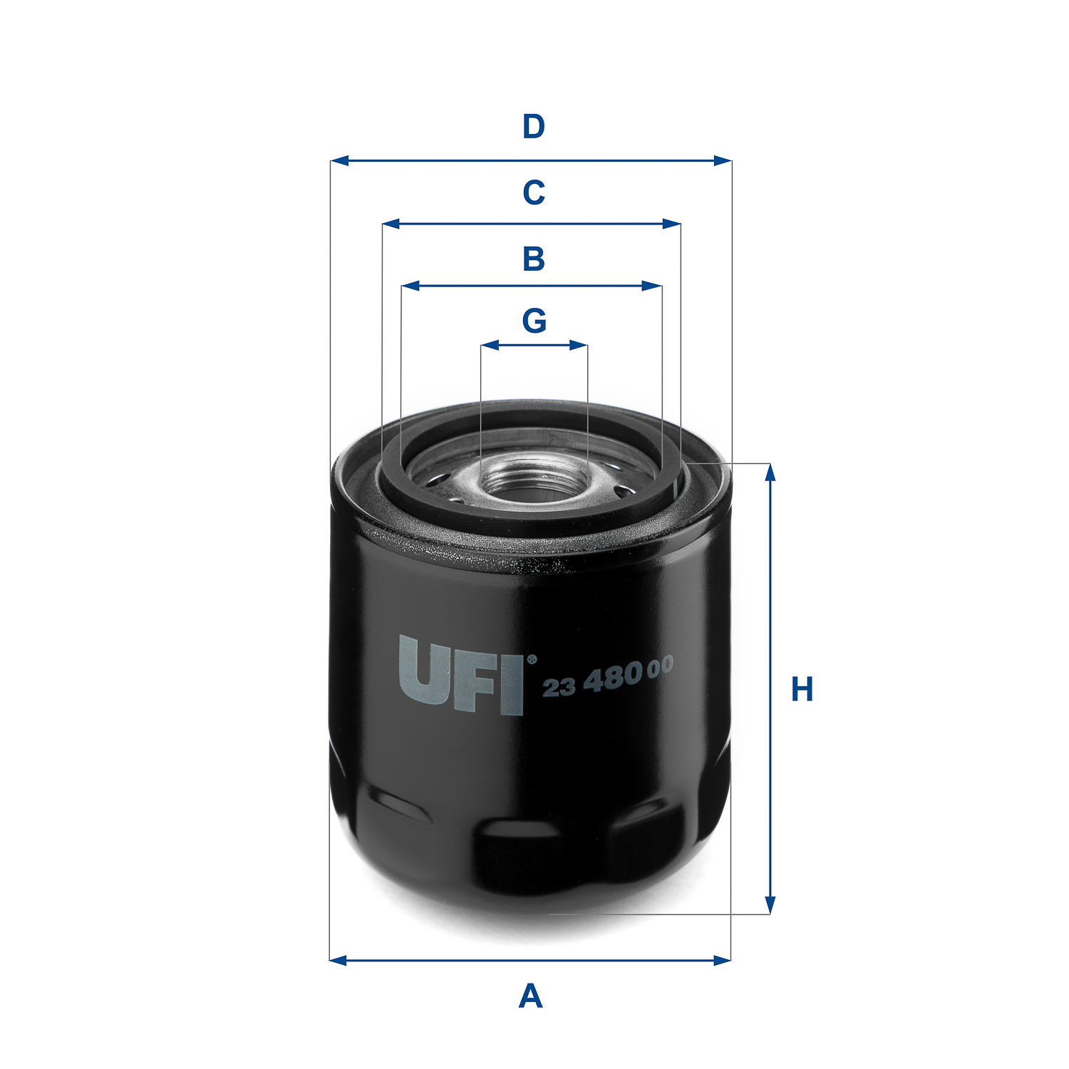 23.480.00 oil filter spin-on