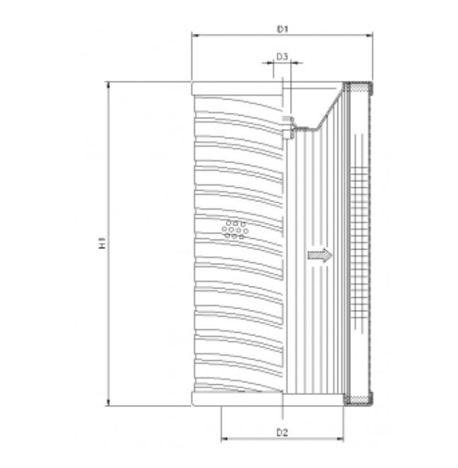 R732T10 hydraulic filter element