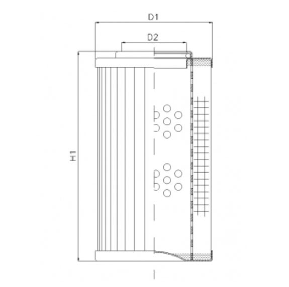 D143T10A hydraulic filter element