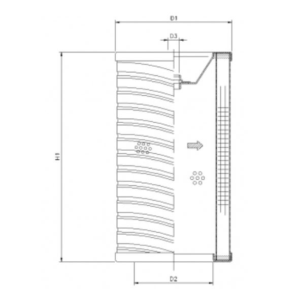 R754G06P hydraulic filter element