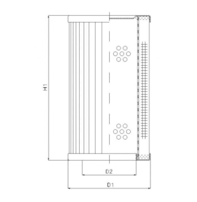 RVR660E05B hydraulic filter element
