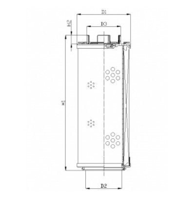 RHR660M20B0/AB1 hydraulic filter element