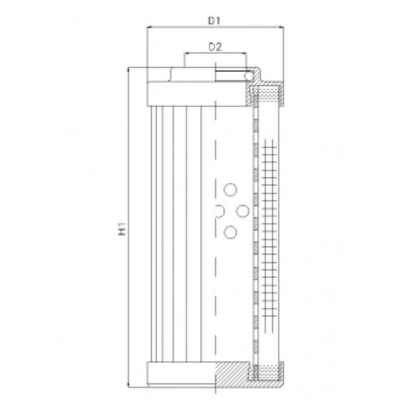 DLD450T40B hydraulic filter element