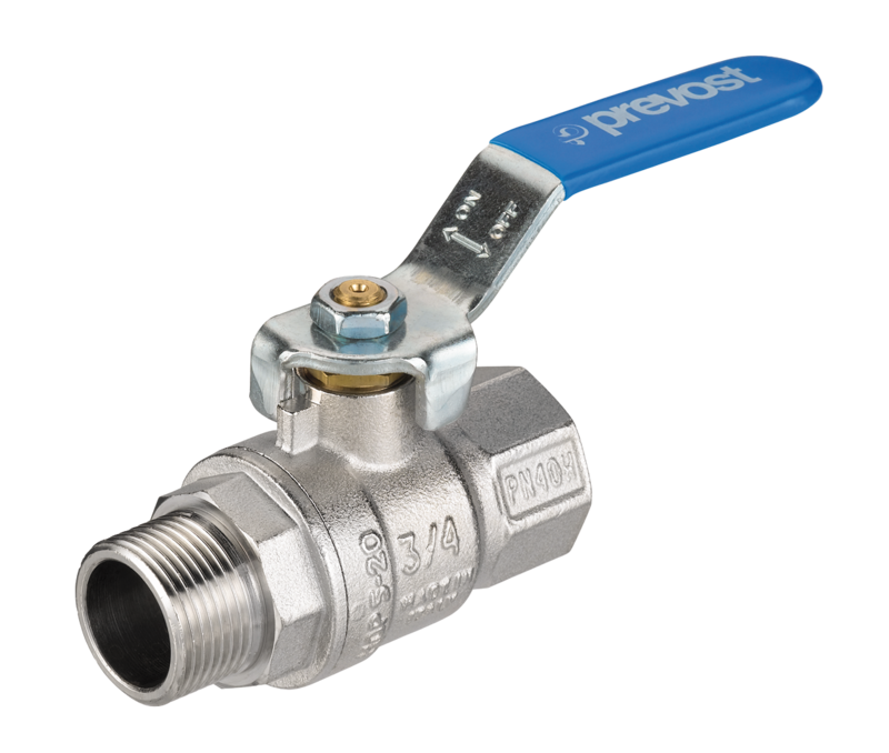 RSIMF 27 brass lever ball male/female