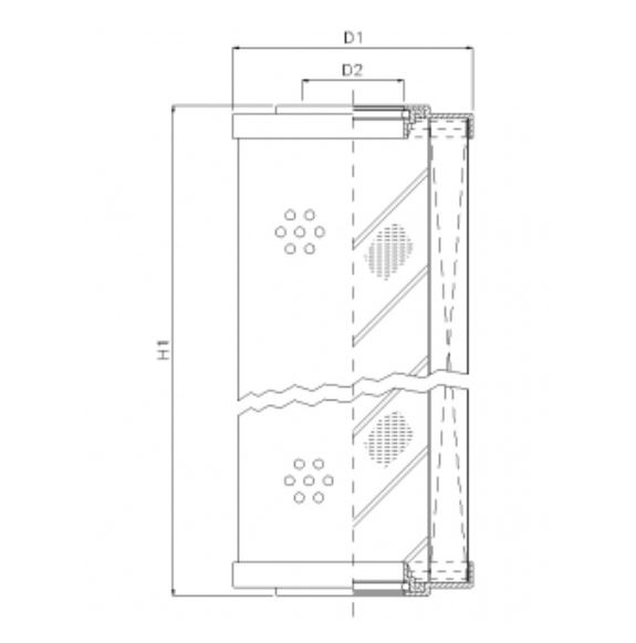 D650C03AV hydraulic filter element