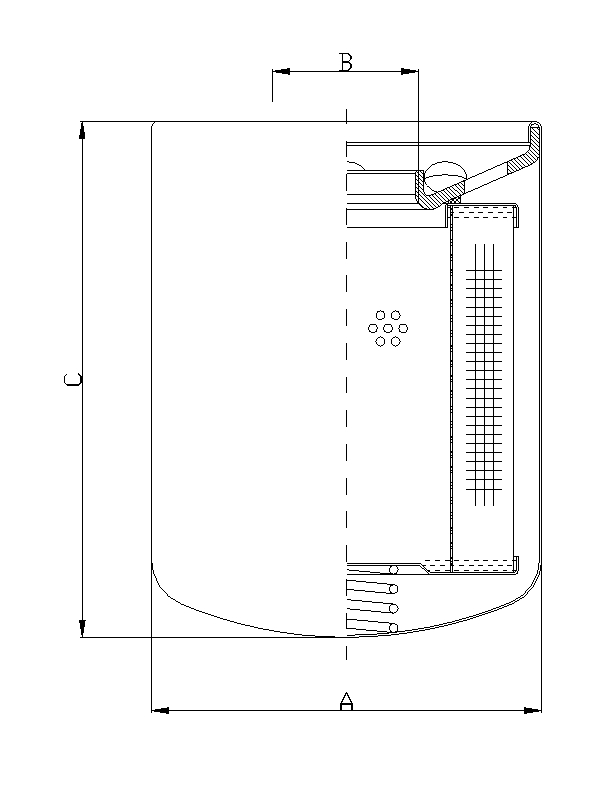 A150GW10 oil filter (spin-on)