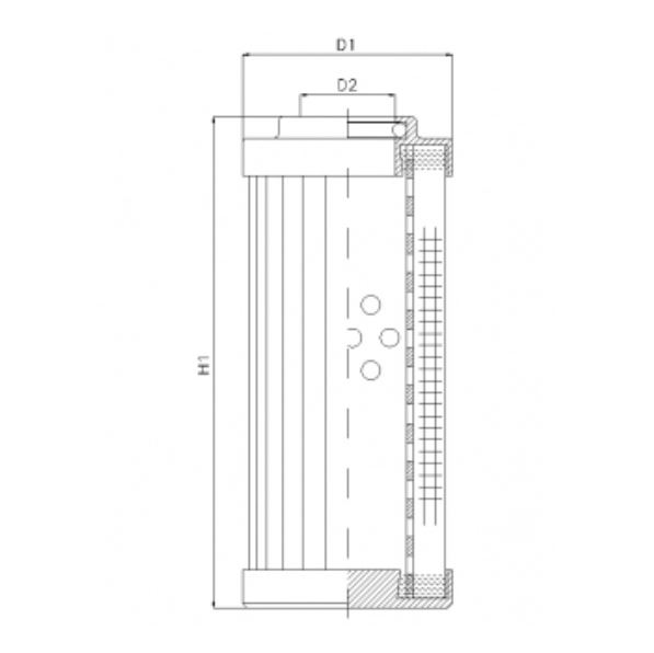DVD256F20B hydraulic filter element