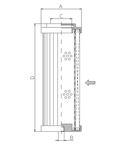 WG546 Hydraulic filter element