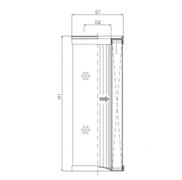 R426G03V hydraulic filter element