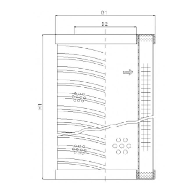 RVR06A10B hydraulic filter element
