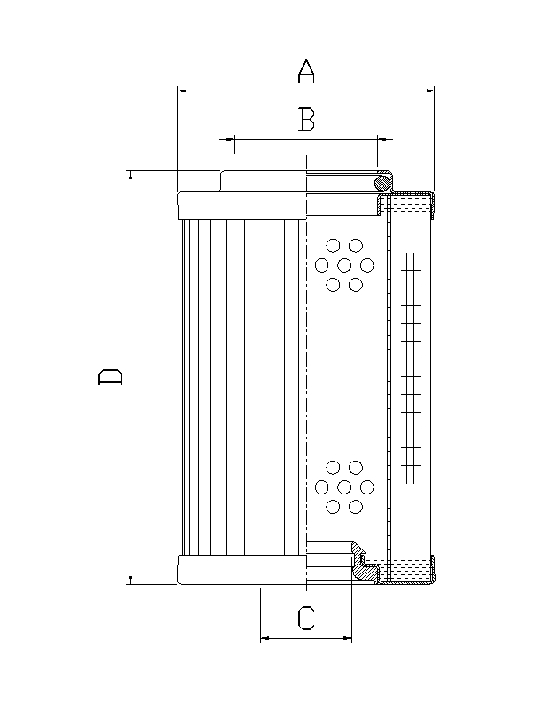 RMR444E10B hydraulic filter element