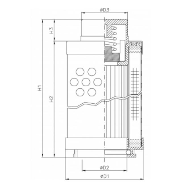 SHS240T125B025 hydraulic filter element