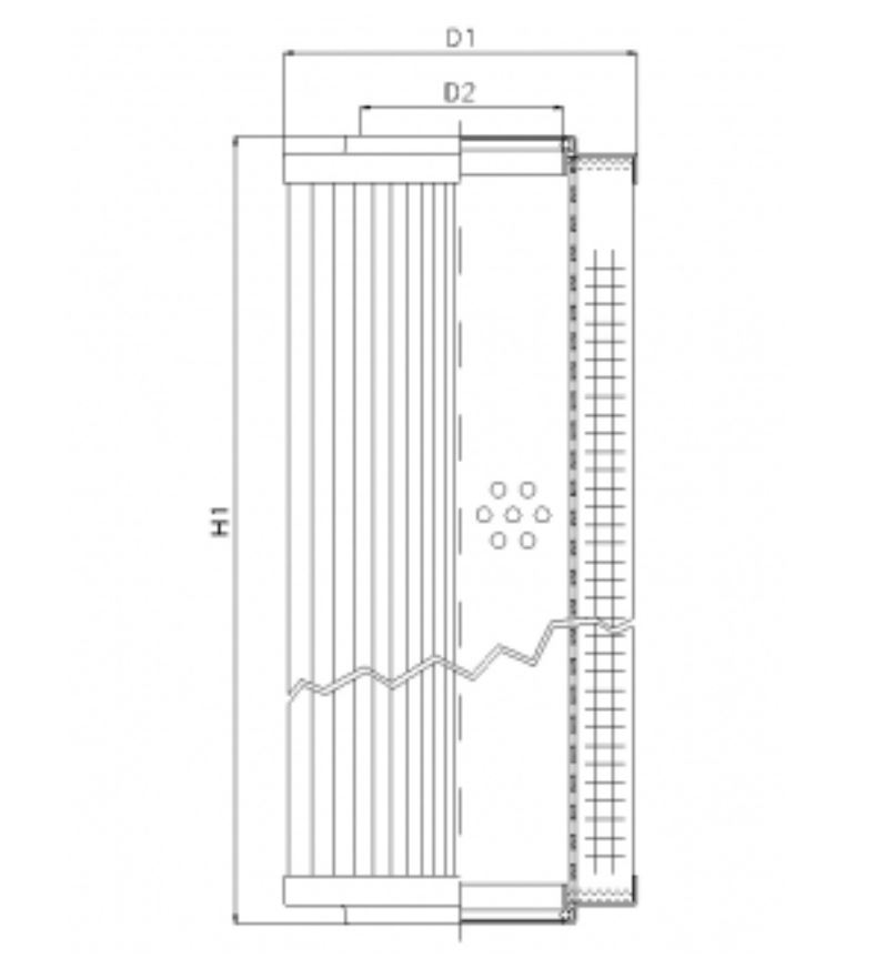 RVR10020B300B hydraulic filter element