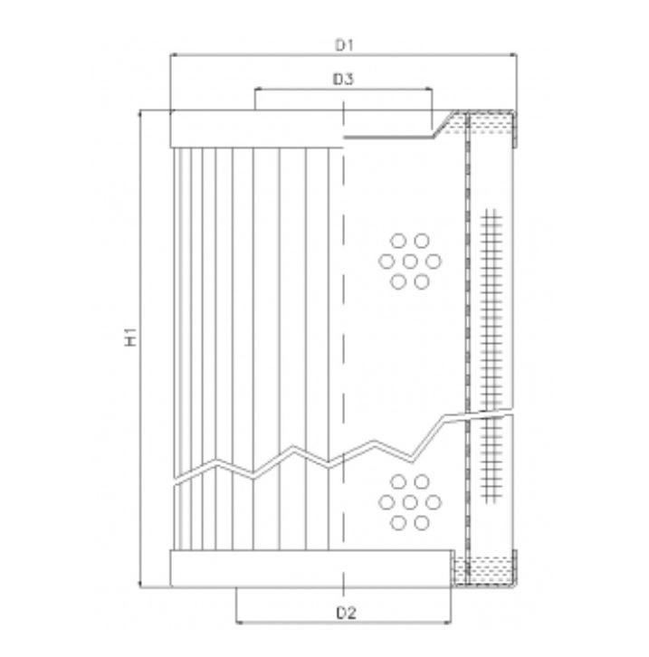 RVR1140A05B hydraulic filter element