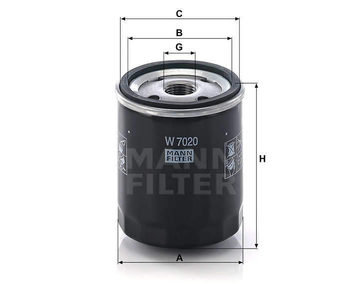 W 7020 oil filter
