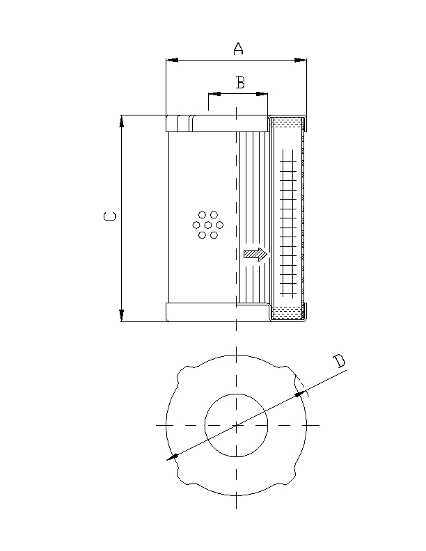 D411G25 hydraulic filter element