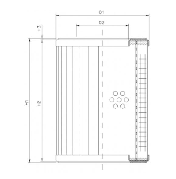 DMD059E03B hydraulic filter element