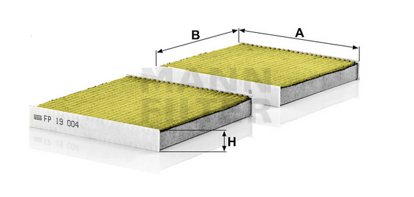 FP 19 004 cabin air filter element (FreciousPlus)
