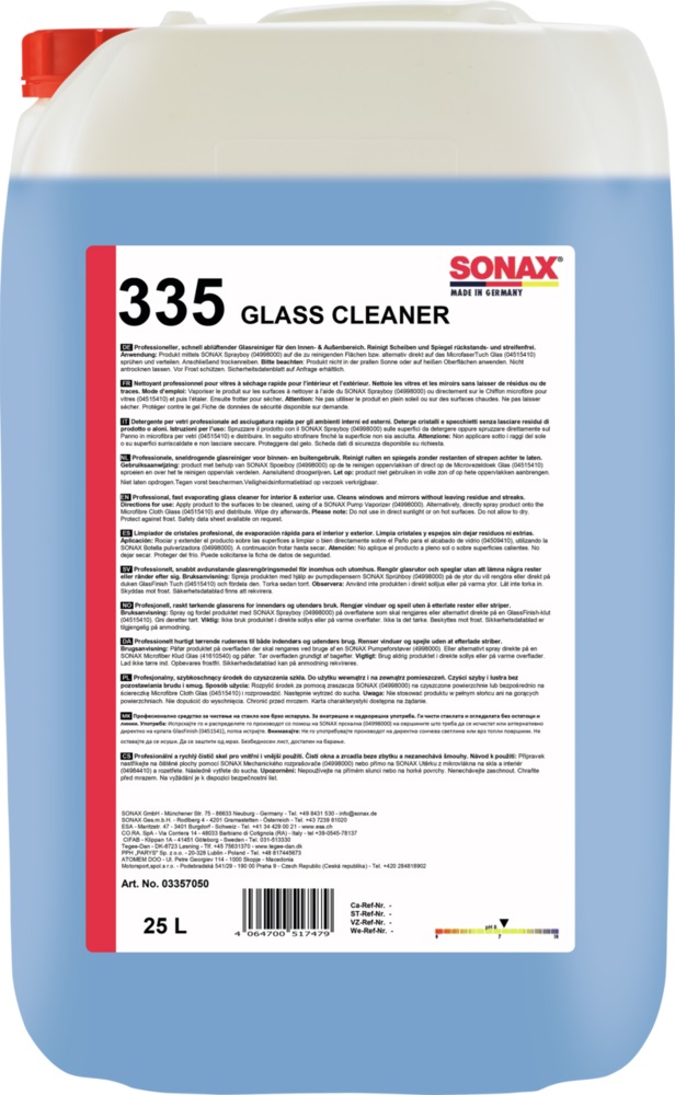 SONAX GlassCleaner - 25 L