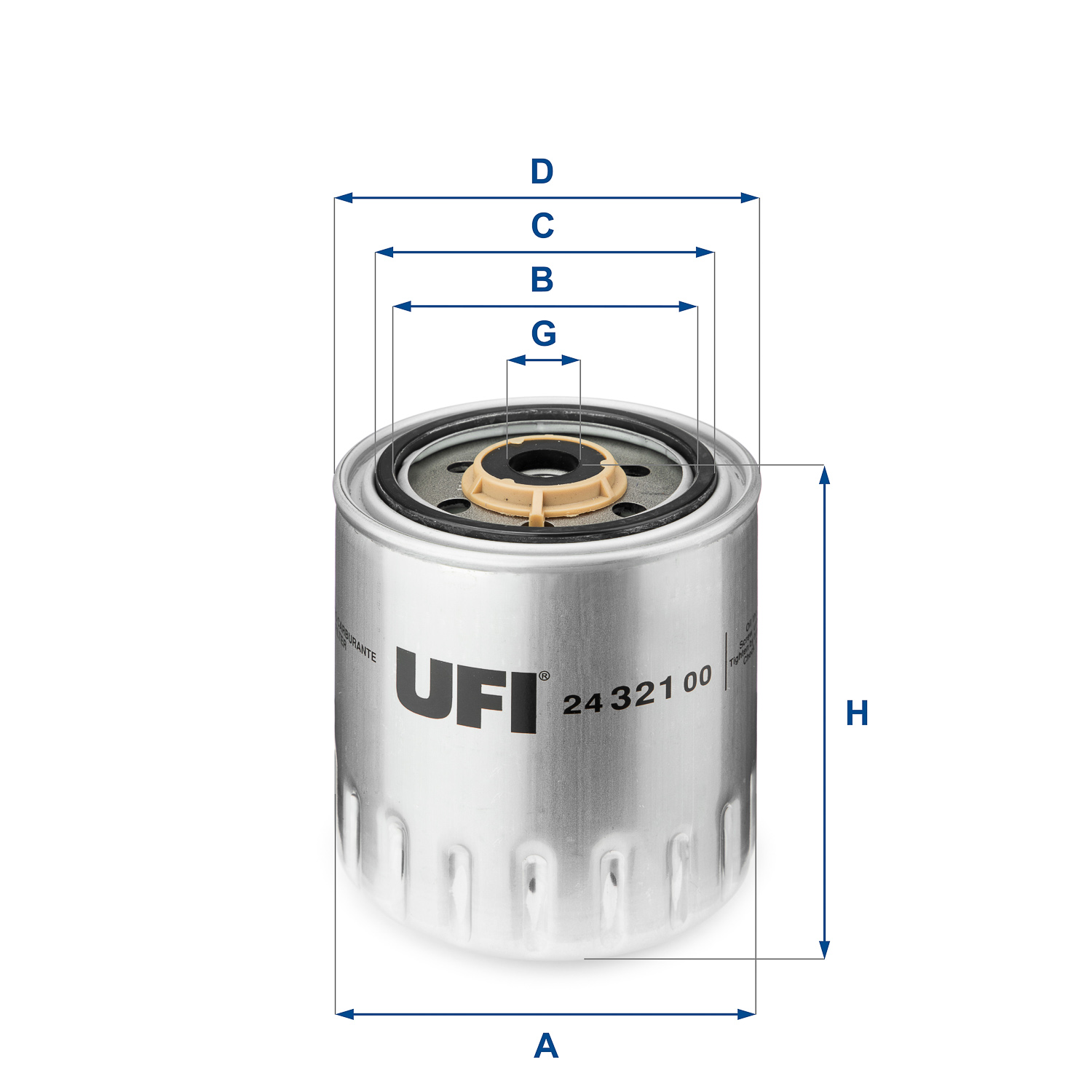 24.321.00 fuel filter spin-on