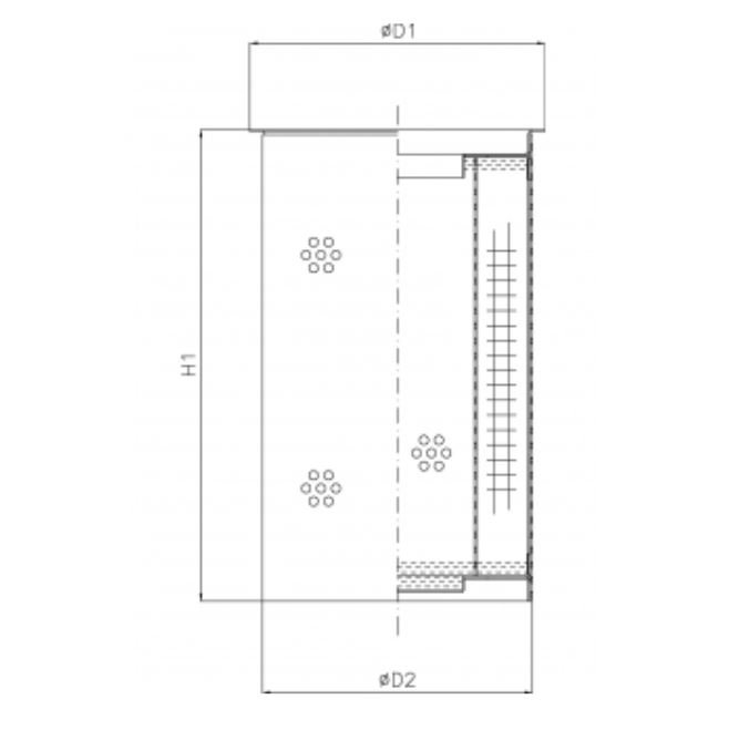 R102G25C hydraulic filter element