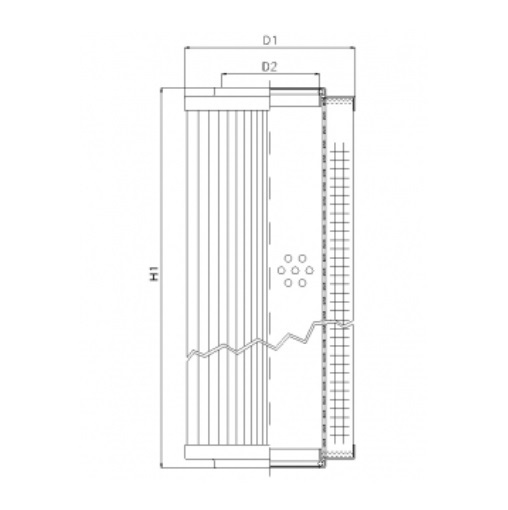 RVR12500E20B hydraulic filter element