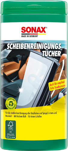 SONAX Windshield Cleaning Wipes Box