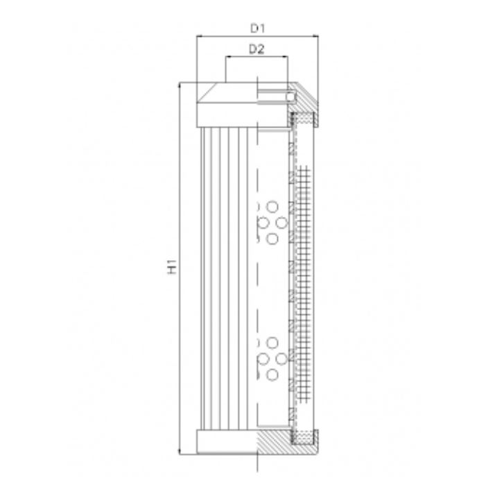 DMD243D10B hydraulic filter element