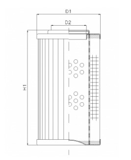 DMD127E05V hydraulic filter element