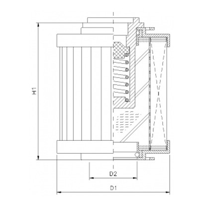 WG737 hydraulic filter element