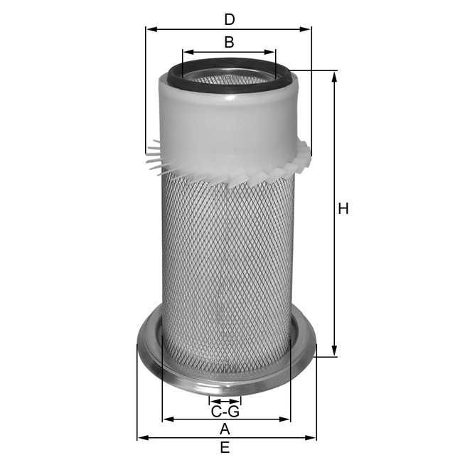 HP4671K air filter element